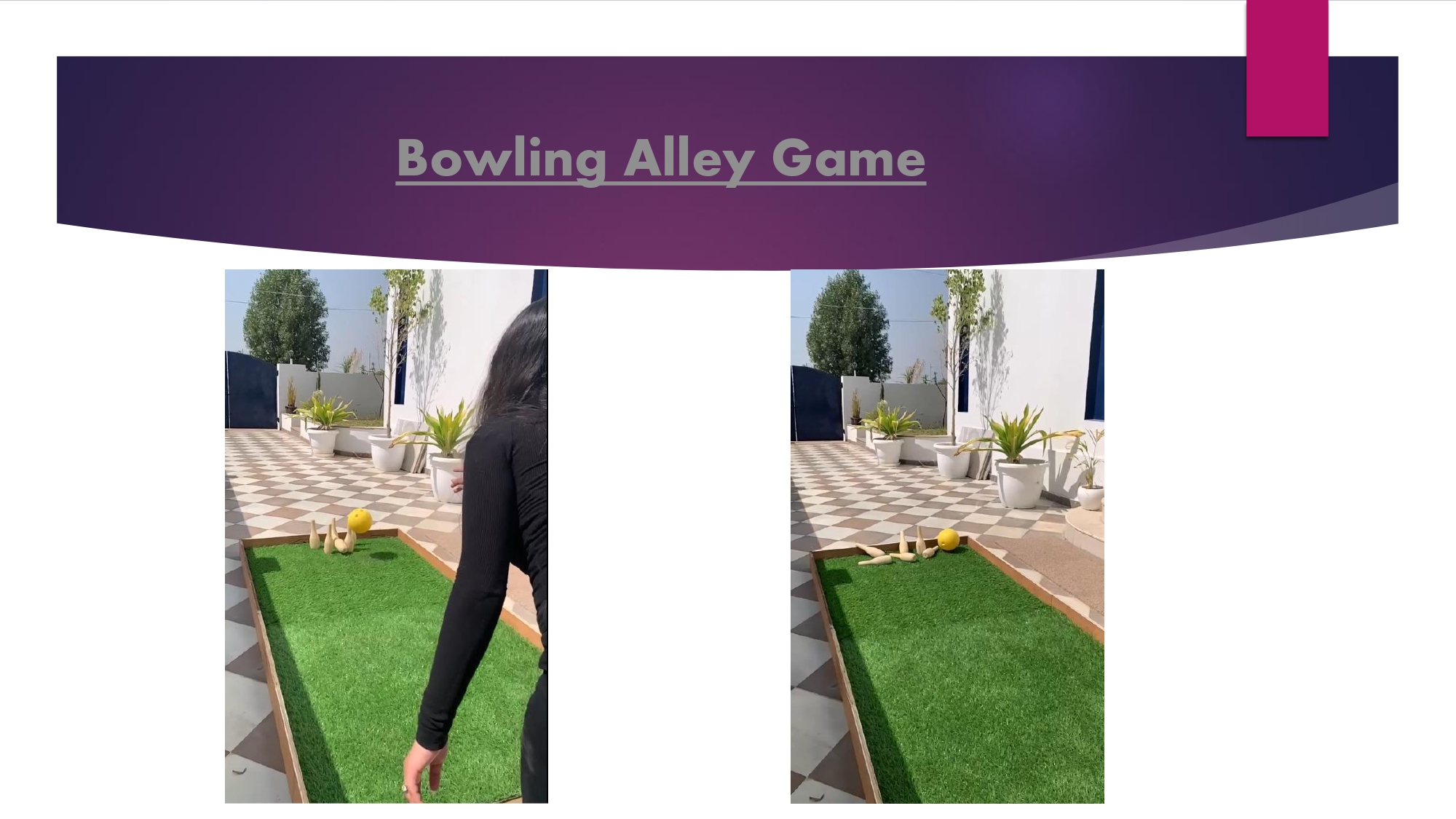 Bowling Alley Game - wooden carnival game rental India - Ahmedabad Event Management
